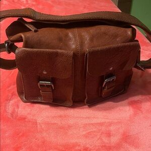 Brown Leather Men's Bag